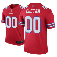 Buffalo Bills #00 Custom Red legend color rush Jersey - Men's