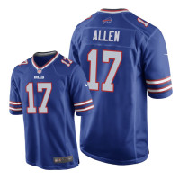 Buffalo Bills #17 Royal Josh Allen Game Jersey