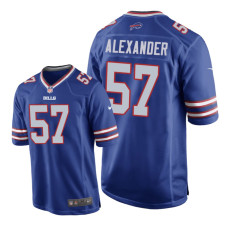 Buffalo Bills #57 Royal Lorenzo Alexander Game Jersey