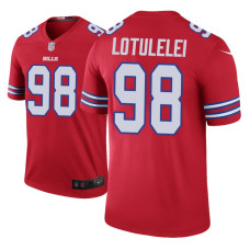 Buffalo Bills #98 Star Lotulelei Red legend color rush Jersey - Men's