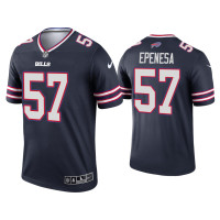 Buffalo Bills #57 A.J. Epenesa Navy Inverted Legend Jersey