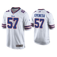 Buffalo Bills #57 A.J. Epenesa White 2020 NFL Draft Game Jersey