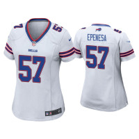 Buffalo Bills #57 A.J. Epenesa White 2020 NFL Draft Game Jersey