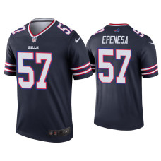 Buffalo Bills #57 A.J. Epenesa Navy Inverted Legend Jersey