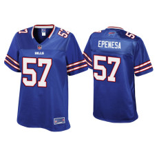 Women Buffalo Bills #57 A.J. Epenesa Royal Pro Line Jersey