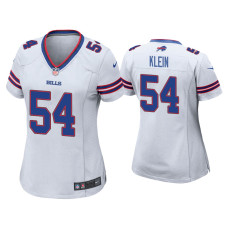 Women Buffalo Bills #54 A.J. Klein White Game Jersey