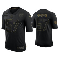 Buffalo Bills #57 AJ Epenesa Black 2020 Salute to Service Limited Jersey