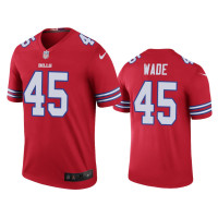 Buffalo Bills #45 Color Rush Legend Christian Wade Red Jersey