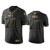 Buffalo Bills #74 Golden Edition Vapor LimitedCody Ford Black Jersey