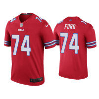 Buffalo Bills #74 Color Rush Legend Cody Ford Red Jersey