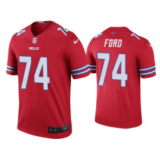 Buffalo Bills #74 Color Rush Legend Cody Ford Red Jersey