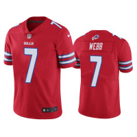 Buffalo Bills #7 Color Rush Limited Davis Webb Red Jersey