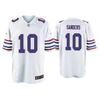 Buffalo Bills #1 Emmanuel Sanders White Alternate Game Jersey