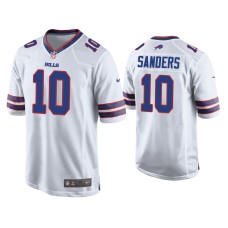 Buffalo Bills #1 Emmanuel Sanders White Game Jersey