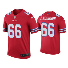 Buffalo Bills #66 Color Rush Legend Jack Anderson Red Jersey