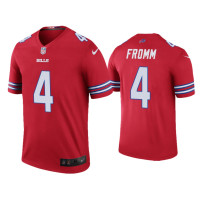 Buffalo Bills #4 Color Rush Legend Jake Fromm Red Jersey