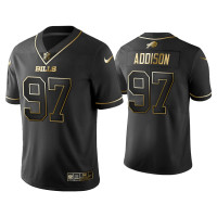 Buffalo Bills #97 Golden Edition Vapor LimitedMario Addison Black Jersey