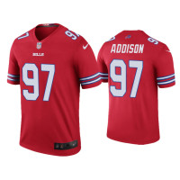 Buffalo Bills #97 Color Rush Legend Mario Addison Red Jersey