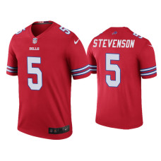 Buffalo Bills #5 Color Rush Legend Marquez Stevenson Red Jersey