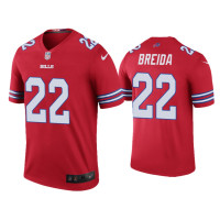 Buffalo Bills #22 Color Rush Legend Matt Breida Red Jersey