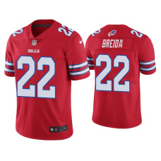 Buffalo Bills #22 Color Rush Limited Matt Breida Red Jersey