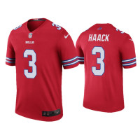 Buffalo Bills #3 Color Rush Legend Matt Haack Red Jersey