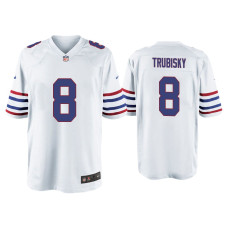 Buffalo Bills #10 Mitchell Trubisky White Alternate Game Jersey