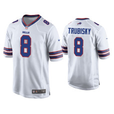 Buffalo Bills #10 Mitchell Trubisky White Game Jersey