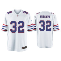 Buffalo Bills #32 Rachad Wildgoose White Alternate Game Jersey