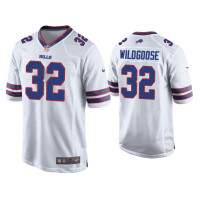 Buffalo Bills #32 Rachad Wildgoose White Game Jersey