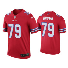 Buffalo Bills #79 Color Rush Legend Spencer Brown Red Jersey