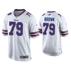 Buffalo Bills #79 Spencer Brown White Game Jersey