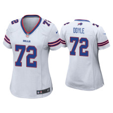 Women Buffalo Bills #72 Tommy Doyle White Game Jersey