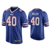 Buffalo Bills #40 Von Miller Royal Game Jersey