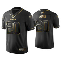 Buffalo Bills #20 Golden Edition Vapor LimitedZack Moss Black Jersey