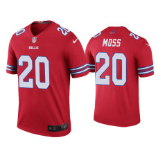 Buffalo Bills #20 Color Rush Legend Zack Moss Red Jersey