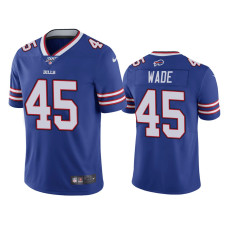 Buffalo Bills #45 Christian Wade 100th Season Royal Vapor Limited Jersey