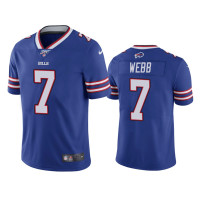 Buffalo Bills #7 Davis Webb 100th Season Royal Vapor Limited Jersey