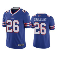 Buffalo Bills #26 100th Season Devin Singletary Royal Limited Jersey