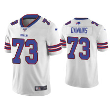 Buffalo Bills #73 Dion Dawkins 100th Season White Vapor Limited Jersey