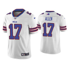 Buffalo Bills #17 Josh Allen 100th Season White Vapor Limited Jersey