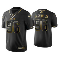 Buffalo Bills #96 Golden Edition Vapor LimitedCarlos Basham Jr. Black Jersey