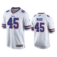 Buffalo Bills #45 Christian Wade White Game Jersey