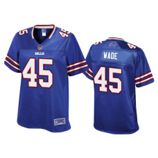 Women Buffalo Bills #45 Christian Wade Royal Pro Line Jersey