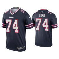 Buffalo Bills #74 Cody Ford Navy Inverted Legend Jersey