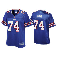 Women Buffalo Bills #74 Cody Ford Royal Pro Line Jersey