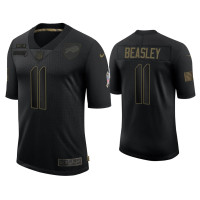 Buffalo Bills #11 Cole Beasley Black 2020 Salute to Service Limited Jersey