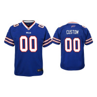 Buffalo Bills #00 Youth Custom Royal Game Jersey