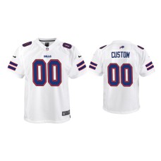 Buffalo Bills #00 Youth Custom White Game Jersey