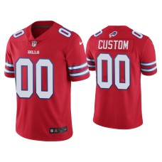 Buffalo Bills #00 Custom Vapor Limited Red Jersey